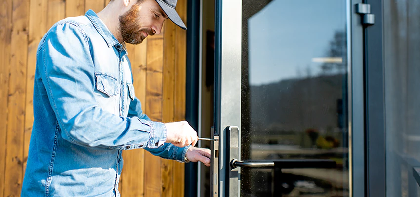 Frameless Glass Storefront Door Locks Replacement in Melrose Park